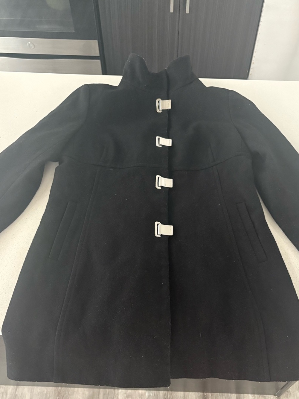 Michael Michael Kors women’s Black Pea Coat